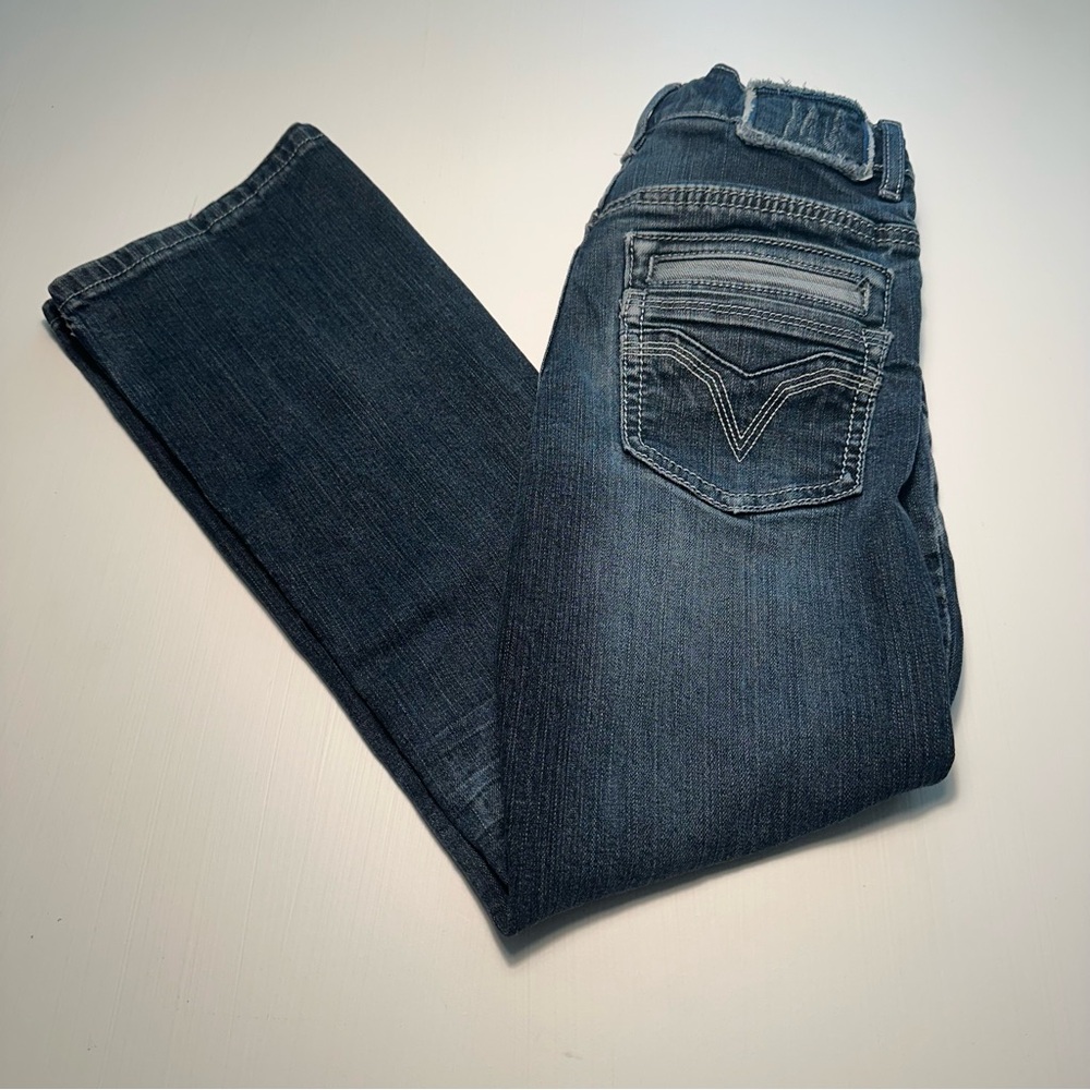 HELIX DARK WASH SLIM BOOT CUT JEANS YOUTH SIZE 12